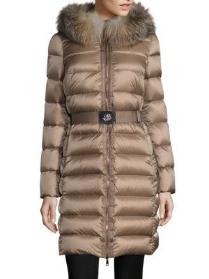 Moncler Tinuviel Removable Fox Fur Puffer Coat