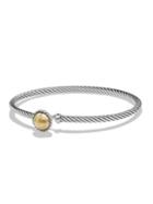 David Yurman Chatelaine Sterling Silver Faceted Dome Bracelet