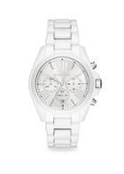 Michael Kors Bradshaw Chronograph White Stainless Steel Bracelet Watch