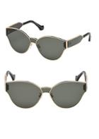 Balenciaga 65mm Cat Eye Metal Sunglasses