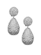 Kenneth Jay Lane Dome Top Crystal Drop Earrings