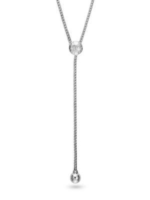 John Hardy Classic Chain Diamond Lariat Necklace
