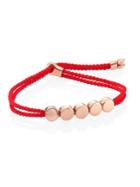 Monica Vinader Linear Bead Friendship Bracelet/coral