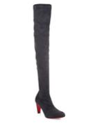 Christian Louboutin Alta Top 70 Suede Over-the-knee Boots