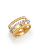 Marco Bicego Masai Diamond, 18k Yellow Gold & 18k White Gold Ring