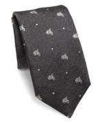 Saks Fifth Avenue Collection Moped Silk Tie