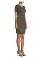 Michael Michael Kors Lurex Jacquard Mini Sheath Dress