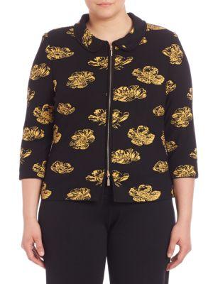 Stizzoli, Plus Size Classic-fit Floral Jacket