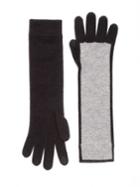Saks Fifth Avenue Collection Bicolor Cashmere Gloves
