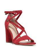 Diane Von Furstenberg Calabar Lace-up Suede Block-heel Sandals