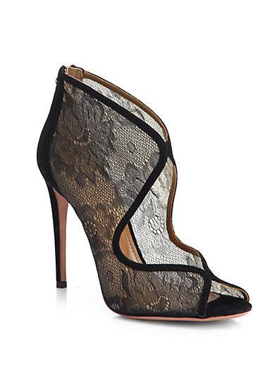 Aquazzura Eagle Lace Ankle Boots