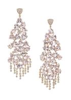 Hueb Diamond, Morganite & 18k Rose Gold Chandelier Earrings
