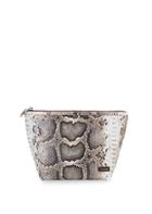 Stephanie Johnson Large Laura Java Coffee Python Trapezoid Cosmetic Pouch