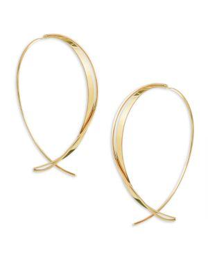 Lana Jewelry 15-year Anniversary Crisscross Upside Down Hoop Earrings