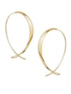Lana Jewelry 15-year Anniversary Crisscross Upside Down Hoop Earrings