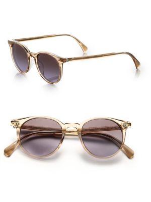 Oliver Peoples Delray 48mm Round Sunglasses