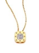 Roberto Coin Pois Moi Diamond & 18k Yellow Gold Small Pendant Necklace