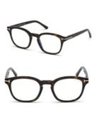 Tom Ford Eyewear 49mm Soft Square Tortoise Shell Optical Eyeglasses