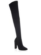 Gianvito Rossi Vires Knit Over-the-knee Block Heel Boots