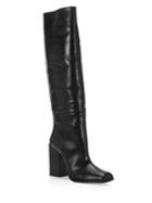 Saint Laurent Jodie 105 Leather Knee-high Boots