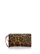 Christian Louboutin Macaron Studdedleopard-print Leather Wallet