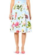 Carolina Herrera Floral A-line Skirt