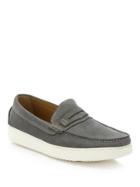 Saks Fifth Avenue Collection Nubuck Penny Loafers