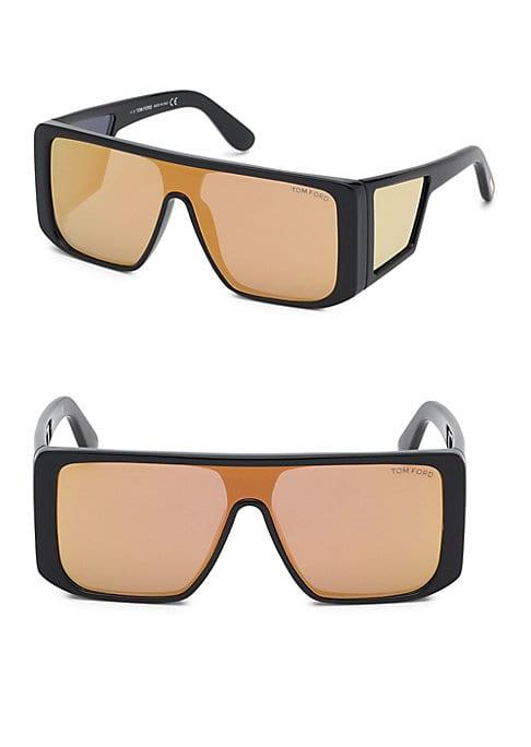 Tom Ford Eyewear Atticus Geometric Shield Sunglasses