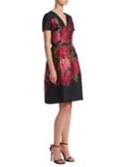 Carolina Herrera Floral Fit-&-flare Dress