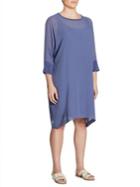 Eileen Fisher, Plus Size Mixed-media Dress