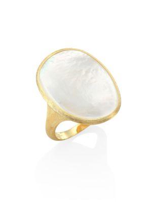 Marco Bicego Lunaria Mother-of-pearl & 18k Yellow Gold Ring