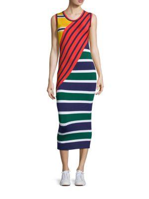 Tommy Hilfiger Collection Colorblock Striped Dress