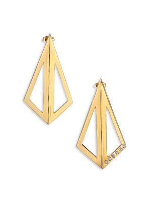 Tomtom Abstract Bouquet Collection Cubist Leaf Earrings