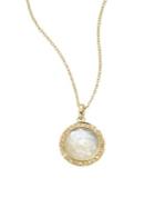 Ippolita Lollipop Mother-of-pearl, Diamond & 18k Yellow Gold Mini Pendant Necklace