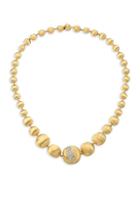 Marco Bicego Diamond & 18k Yellow Gold Beaded Necklace