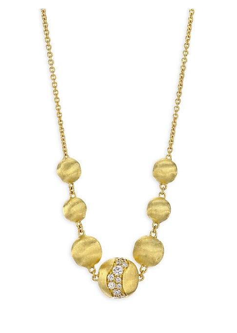 Marco Bicego Africa Diamond & 18k Yellow Gold Necklace