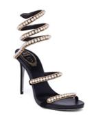 Rene Caovilla Pearly Suede Ankle-wrap Sandals