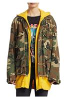 R13 Camouflage Hoodie Jacket