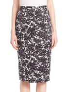 Michael Kors Collection Floral Pencil Skirt