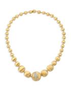 Marco Bicego 18k Gold & Diamond Beaded Necklace