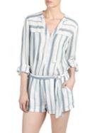 Paige Raleigh Striped Cotton Romper