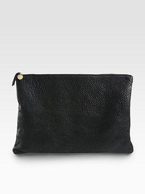 Clare Vivier Oversized Leather Clutch
