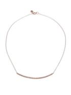 Meira T Rose Goldtone Sterling Silver Diamond Chain Necklace