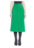 Balenciaga Wool Midi Skirt