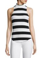 Frame Mockneck Striped Tank Top