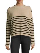 The Kooples Striped Cashmere Pullover