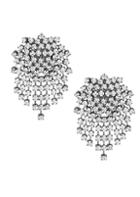 Kenneth Jay Lane Crystal Cluster Fringe Earrings