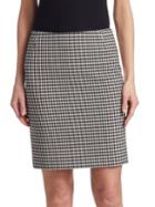 Akris Punto Check Pencil Skirt