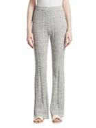 Elizabeth And James Joan Slim Flare Ribbed Trousers