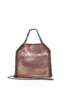 Stella Mccartney Falabella Tiny Baby Bella Shimmer Faux-suede Tote